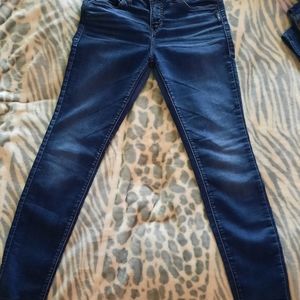 Silver Skinny Jeans Joga style sz 28